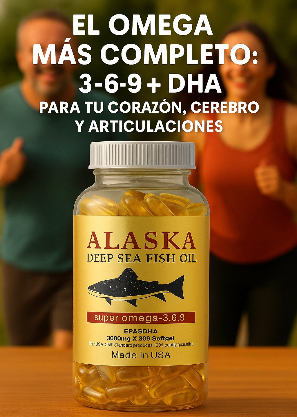 SĂPER omega đ 3-6-9 + DHA | Protege tu corazĂłn, cerebro y articulaciones đ
